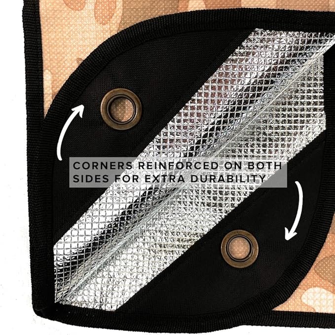 Arcturus Insulated Tarp, Reusable Heavy Duty Thermal Survival Blanket – 60x82in, Reflects 90% Body Heat, Waterproof, Windproof, 3-Layer Design, Reinforced Grommets, Desert Camo