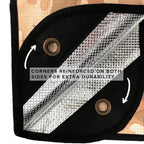 Arcturus Insulated Tarp, Reusable Heavy Duty Thermal Survival Blanket – 60x82in, Reflects 90% Body Heat, Waterproof, Windproof, 3-Layer Design, Reinforced Grommets, Desert Camo