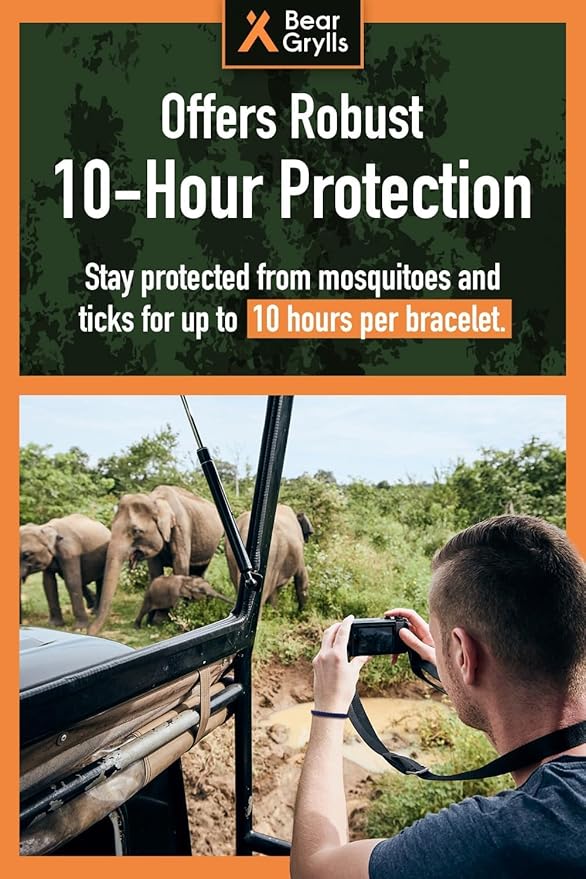 Mosquito Repellent Bracelets | Crafted for Adventure | Adjustable Leather | DEET-Free | Long-Lasting Protection | Pack of 10