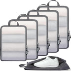BAGAIL 6 Set Ultralight Compression Packing Cubes Packing Organizer for Travel Accessories Luggage Suitcase Backpack