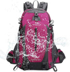 FENGDONG 40L Waterproof Lightweight Outdoor Daypack Hiking,Camping,Travel Backpack for Women Men Pink