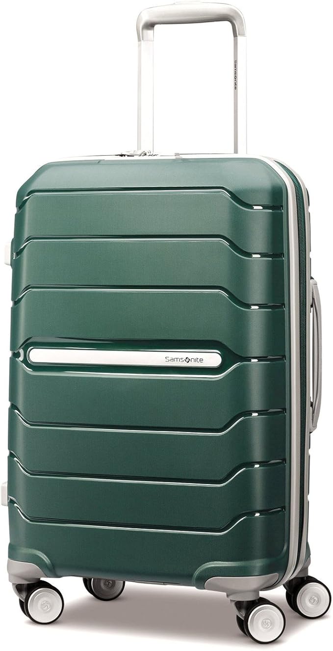 Samsonite Freeform Hardside Carry-On Luggage with Spinner Wheels - Hardshell Suitcase - TSA, Airline-Approved - Expandable Hard Shell, Smooth Rolling Wheels for Lightweight Travel - Sage Green