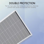 Flexible Solar Panel 50W 12V Monocrystalline Module Fiberglass Lightweight Charge for RV Trailer Boat Cabin Van Car Uneven Surfaces (50W-1)