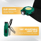 EverBrite COB Keychain Work Light, Mini Rechargeable Magnetic Keychain Light with Sensor Mode, Multifunctional Small Keychain Flashlights, Portable, Waterproof - for Camping, Hiking, 6 Modes, Green