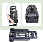 Folding Dolly Hand Truck, 110 lbs Capacity, 2 Wheel Luggage Cart, Compact and Portable for Travel, Shopping, Airport
