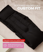 SUNDAYSILKS™ | Adjustable Silk Sleep Mask for Side Sleeper | Cloud-Like Comfort, Weighted for Deep Sleep | Soft Sleep Face Mask for Women & Men, Full Blackout, Cooling Silk Eye Mask for Sleeping