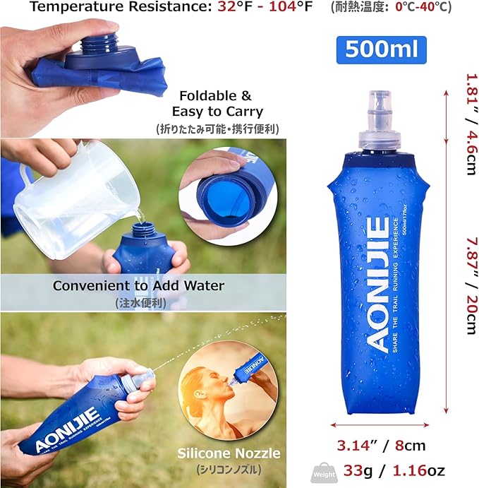 Azarxis Hydration Running Vest Backpack Pack 5L 5.5L for Women and Men Jogging Trail Race Marathon Cycling Hiking