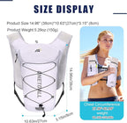 Running Vest for Women & Men, Lightweight 150g Hydration Backpack, 6L Pack for Trail Running, Marathon, Hiking, Cycling, Jogging, Adjustable Fit