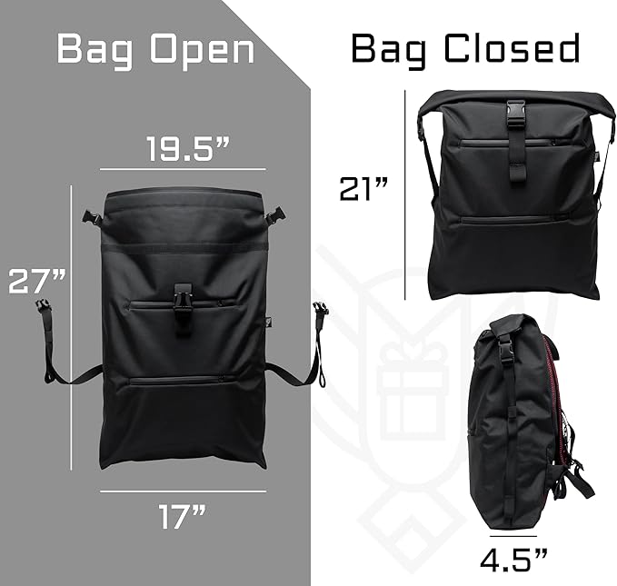 Xtreme Sight Line ~ AQUA RT ~ Large Water-Proof Faraday Backpack for Laptops, Tablets, and Mid-Size Electronics ~ Tracking/Hacking Defense ~ Red