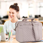 KROSER Laptop Bag 15.6 Inch Briefcase Shoulder Bag Water Repellent Laptop Bag Bussiness Carrying Handbag