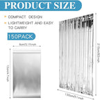 Macarrie Emergency Blanket Bulk Survival Thermal Silver Foil Reflective Blankets Pack for Cold Outdoors Camping Hiking First Aid Shelter Space Emergency Supplies Set