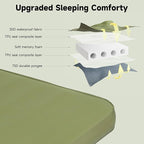 OUTSKIRT Camping Mattress, Self Inflating Sleeping Pad with Pump Sack, Foam Camping Pad for Sleeping, 4” Thickness Sleeping Mat for Camp/Travel/Car/Tent, 4 Season Camp Air Mattress