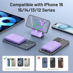 Azmuth for Magsafe Battery Pack, 10000mAh Magnetic Power Bank 22.5W PD Fast Charging with LED Display Wireless Portable Charger for Magsafe with Stand for iPhone 17/16/15/14/13/12/Pro/Pro Max