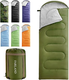 FARLAND Sleeping Bags 30℉ for Adults Teens Kids with Compression Sack Portable and Lightweight for 3-4 Season Camping, Hiking,Waterproof, Backpacking and Outdoors