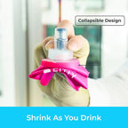 Soft Flask - Shrink As You Drink Soft Water Bottle for Hydration Pack - Folding Water Bottle Ideal for Running, Hiking, Cycling, Climbing & Rigorous Activity