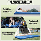 Sleeping Pad,3-inch Thick Memory Foam Camping Mattress,Portable Roll-Up Mat for Car/Tent/Floor/Cot/Travel,Comfortable Pad for Guests Sleepover