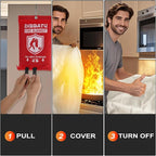 DIBBATU Fire Blanket for Home and Kitchen, Fire Blankets Emergency for Home, Emergency Fire Blankets Retardant for House, Fireproof Blanket, Survival FireBlanket for Kitchen,Fireplace, Grill, BBQ