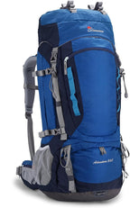MOUNTAINTOP 80L Internal Frame Backpack for Man & Women Backpacking Hiking Backpack with Rain Cover