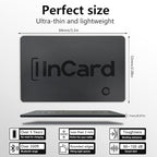 Wallet Tracker (Both iOS and Android) IP68 Bluetooth Smart Finder Card GPS Tracker for Bags Passport Works with Apple Find My (Apple MFi Certified) & Google Find My Device - Over 5 Year Battery Life