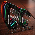 FresKaro 15kN-3372lbs Heavy Duty Wiregate Carabiners, Reliable Time-Tested Stainless Steel Spring Gate, for Camping, Hiking, Hammocks, Backpacking, Dog Leash etc., 3.15inch