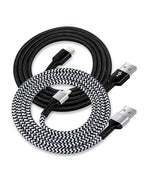 USB A to Lightning Cable-2Pack/6Ft Nylon Braided Long iPhone Charger Chord, Apple Approved Fast Charging Power Cord for iPhone 14, 13 Pro Max, 13Pro, 13, 13 Mini, 12 11 10 XR XS X 8 Plus 7 6 Cargador