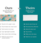 Nomadix Original Towel - Perfect for Beach, Pool, Travel, Camping, Yoga - Made with Recycled Materials - Super Absorbent - Sand Resistant - Jungle - 72.5x30