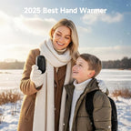 4 Pack Hand Warmers Rechargeable, 3 s Fast Heating USB 2 in 1 Pocket Hand Warmer, 3-Settings Outdoor/Indoor/Camping/Warm Gifts for Women MenKids （Write Black）