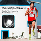 Running Vest for Women Men, Adjustable Hydration Backpack Breathable Reflective with 1.5L Water Bladder for Hiking, Trail, Running, Marathons, Cycling