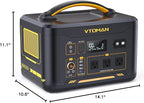 VTOMAN Jump 1800 Portable Power Station 1800W, 1548Wh LiFePO4 Solar Generator Constant-Power Battery Power Station, Dual PD 100W Type-C, Capacity Expandable to 3096Wh for Camping, Travel, Home Backup
