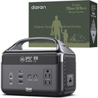 300W Portable Power Station for Dad, 179.2Wh(56000mAh) LiFePO4 Battery Power Station w/ 2 AC Outlets, 1.5H Fast Charge & LED Light Solar Generator, Father’s Day Gifts for Camping, Travel, Emergencies