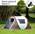 EchoSmile Instant Pop Up Camping Tent, 2/4/6 Person, Easy Setup Tent, Water Resistant Dome, Portable with Carry Bag