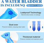 Hydration Backpack with 2L Water Bladder Bag, Lightweight and Breathable Running Vest for Men, Adjustable Chest Straps Water Pack for Cycling Hiking Climbing Outdoor