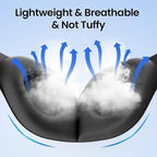 Cotton Sleep Mask, 100% Blockout Eye Mask, 3D Sleep Mask for Zero Eye Pressure, Cotton Comfort for Men and Women Travel/Sleeping