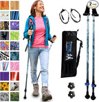 York Nordic Motivator Walking Poles for Balance and Rehab - Patented Stability Grips - Lightweight, Adjustable, and Collapsible - 2 Pieces Adjustable w/flip Locks - Heights 4'6" up to 6'2" - 230 lbs