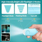 Hion Personal Safety Alarm for Women, Rechargeable 130dB Self Defense Alarm Keychain with LED Flashlight, Emergency Safe Sound Security for Children Elderly College Girls Men, Blue