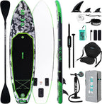 FunWater Inflatable Stand Up Paddle Board with Premium SUP Paddleboard Accessories, Anti-Slip EVA Deck, 11'/10'6'' Paddle Boards for Adults & Youth of All Skill Levels