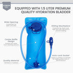 KSIBNW Running Vest for Women and Men, Lightweight Hydration Vest Backpack with 1.5L Water Bladder Bag Running Backpack for Hiking Biking Trail Cycling Race Marathon