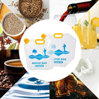 Collapsible Emergency Water Container Bag,WaterStorageCube,Flat Folding,BPA Free Food Grade,Clear Plastic Storage Jug for Camping Hiking Backpack,No-Leak Freezable,Water Bottle 1.3 Gallon/2pcs