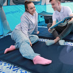 KingCamp Sleeping Pad for Camping, Rollover Prevention Self Inflating Sleeping Pad Camping Mattress Foam Mat with Butterfly Edge Cut for Outdoor & Indoor, Tent Cot Car Backpacking, PVC Free