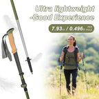 Trekking Poles, Collapsible Hiking Poles,Lightweight and Compact Walking Sticks with Adjustable Height for Men and Women