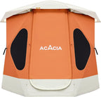 ACACIA Camping Tent, Pop Up Camping Tent with 8 Windows and Footprint, Waterproof Windproof Easy Setup Hub Tent for Family Camping, Hiking and Glamping