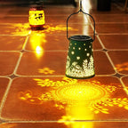 Homemory Solar Lanterns Rabbit Lights Outdoor Waterproof Garden Decor Women Gifts for Birthday, LED Hanging Solar Lights Metal Lantern Decoration Outside for Yard, Patio, Backyard, Porch, Lawn