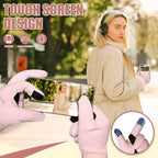 Pixel Panda Winter Gloves for Men Women Warm Touchscreen Gloves for Cold Weather Thin Water-Resistant Windproof Non-Slip Gloves for Cycling, Driving, Running, Hiking