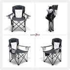 UNNYFEEL Oversized Folding Camping Chair 500 LBS Heavy Duty Lawn Chairs with Portable Folding with Armrest, Cup Holder, Pocket ＆Bag for Outdoor Camping/Beach/Travel/Picnic/Fishing
