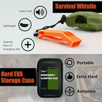 Frelaxy Emergency Sleeping Bag 1-Pack/2-Pack, Extra-Thick Compact Survival Bivy with Whistle, Storage Pouch, and EVA case, Perfect for Survival Kits (Army Green - 1 Pack)