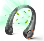 Portable Neck Fan, Hands Free Bladeless 360° Cooling Personal Fan,Wearable Quiet Fan for Outdoor Indoor, Gifts for Men Women, 4000mAh Battery Operated, USB Rechargeable, 3-Speeds(Black Graffiti)