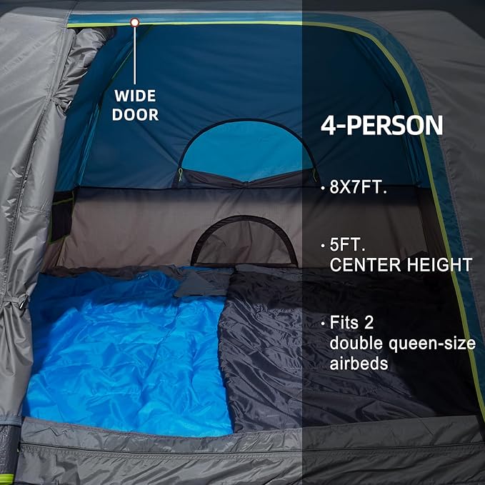 CAMEL CROWN Tents for Camping 4/6 Person Tent Waterproof Easy Setup Backpacking Tents