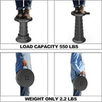 2025 Upgraded Taller 52cm Collapsible Stool with Cushion,Portable Seat,Telescoping Stools,Adujstable Camping Folding Chair for Adults,Maximum Loading 550Ib for Garden Travel Fishing BBQ