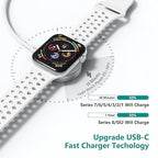 Upgraded Apple Watch Charger, Magnetic Fast Charger, USB C Charger Block Plug Adapter with 3.3FT iWatch Portable Wireless Fast Charging Cable Cord for iWatch Series Ultra/9/8/7/6/SE/SE2/5/4/3
