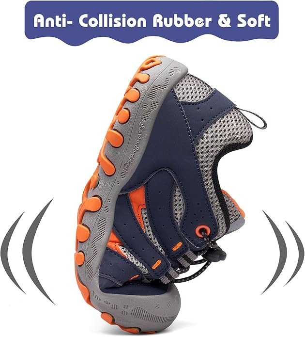 Mishansha Boy's Girl's Hiking Shoes Low Top Sneakers Outdoor Trekking Walking Climbing Running Shoes